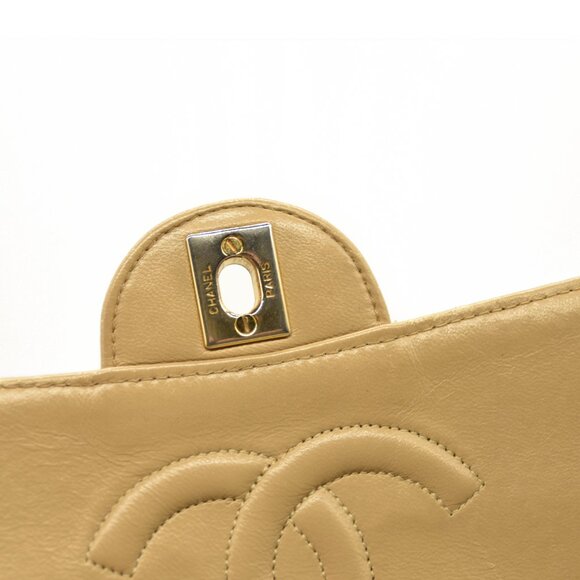 CHANEL Quilted CC Single Flap Shoulder Bag Matelasse Leather Chain - Picture 8 of 16